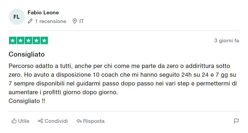 Recensione del percorso EcomSupremo